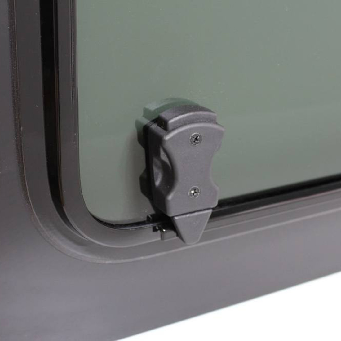 Campervan opening window clamps.